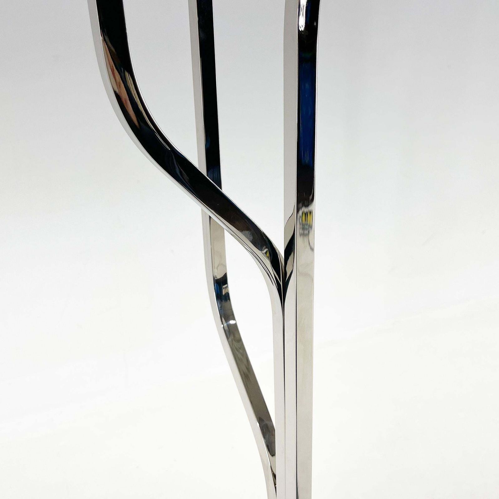 Rare Italian Chrome & Murano Glass 'Magic Mushrooms' Floor Lamp, 1970's photo vintage