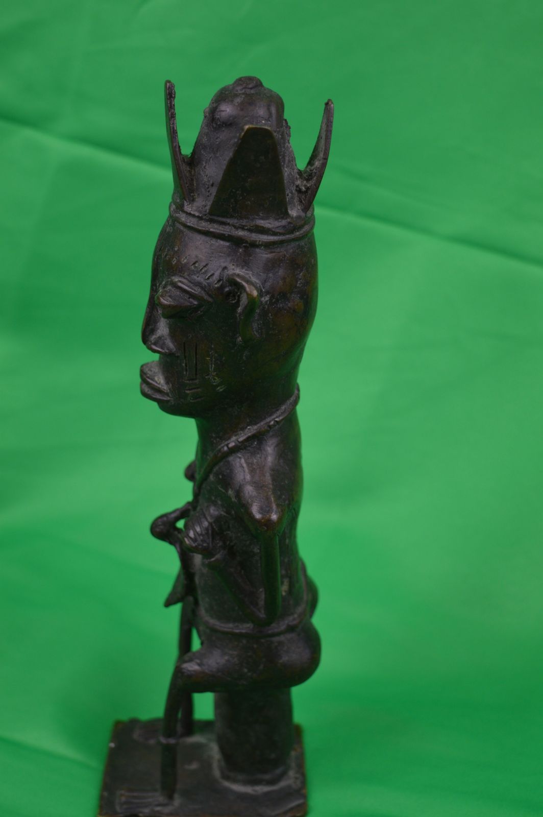 Large African Yoruba Bronze Fertility Statue,C1920 photo 295.0