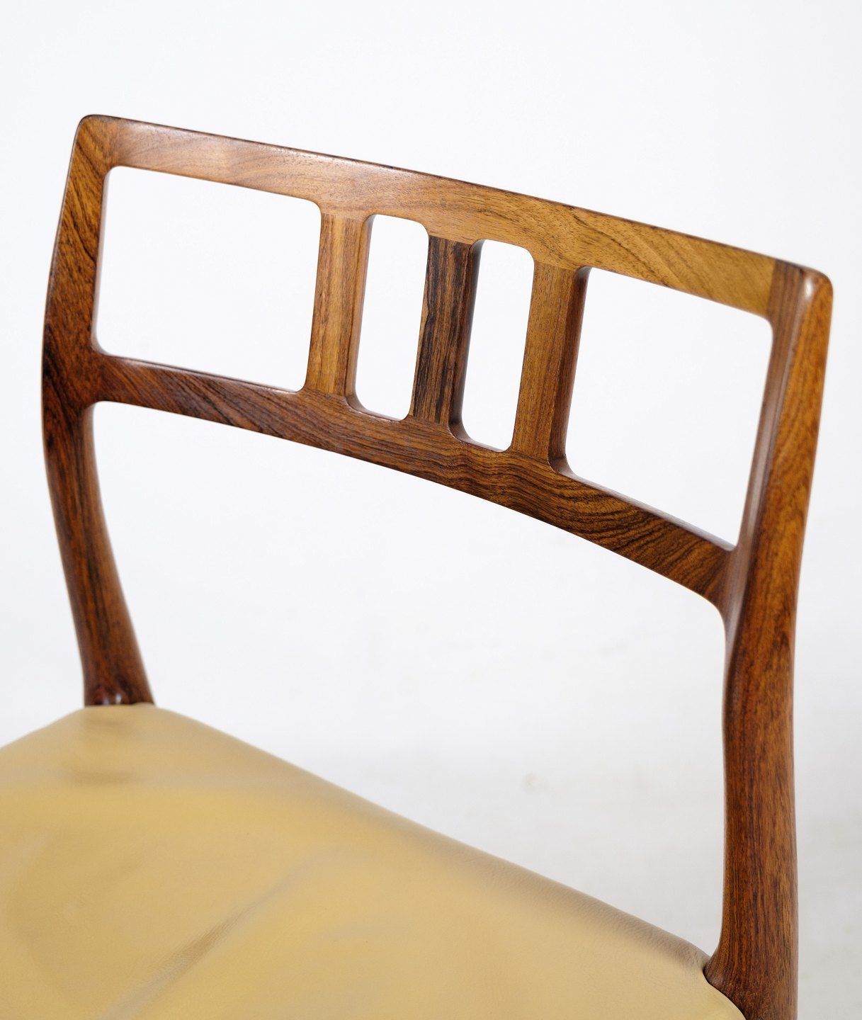 Set Of Six Dining Chairs Model 79 In Rosewood By Niels O. Møller From 1960s photo for sale