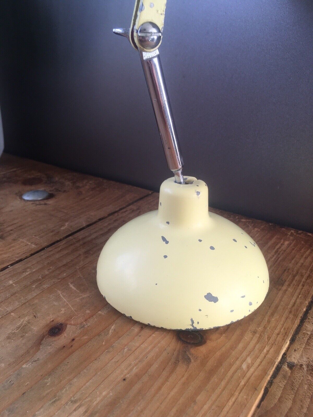 Mid Century Modern Metek Foldable Articulated Travel Desk Lamp Industrial 50's photo vinterior