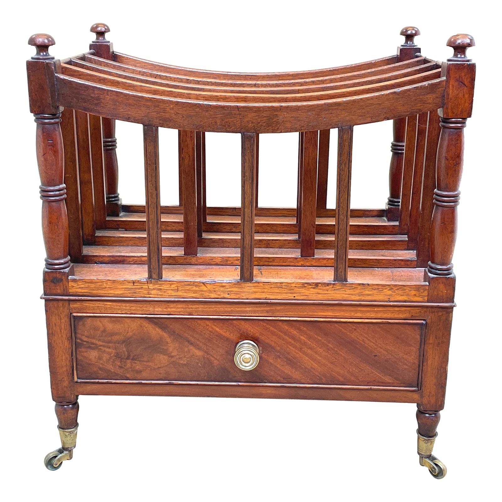 photo furniture Regency Mahogany Boat Shaped Canterbury (England, Circa 1820)