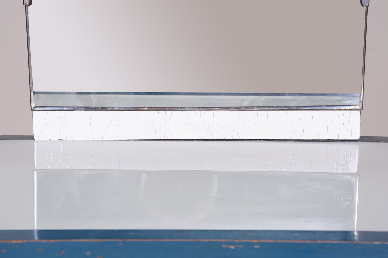 Blue And White Chrome Bauhaus Dressing Mirror, Made In 1930s, Czechia   Vichr A Spol. photo buy