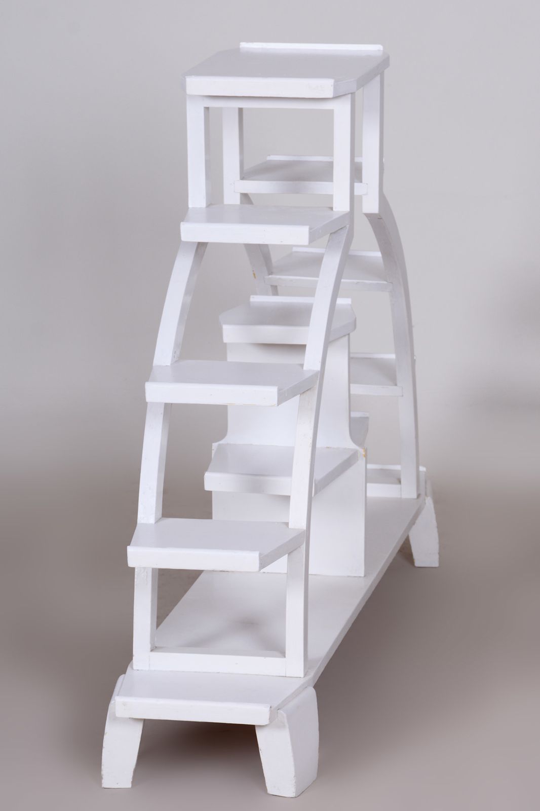 Czech White Beech Artdeco étagère, 1930s, Original Well Preserved Condition photo 700.0