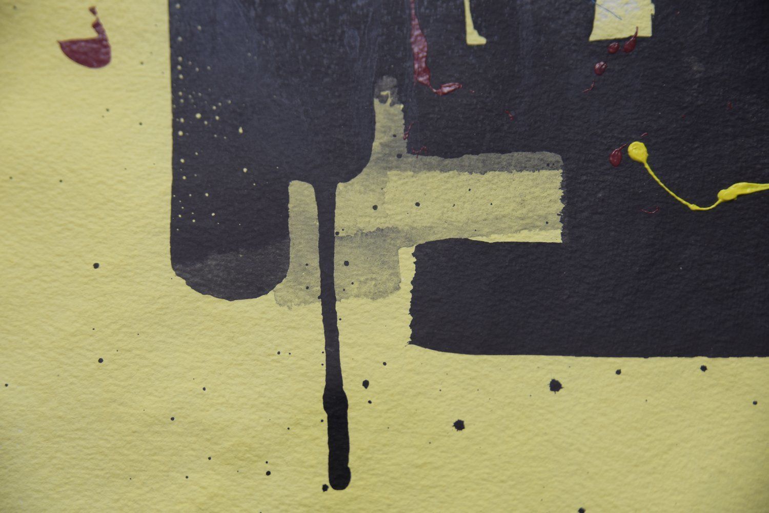 Björn Rönnquist, Composition, Original Acrylic On Paper, 1980s photo vinterior