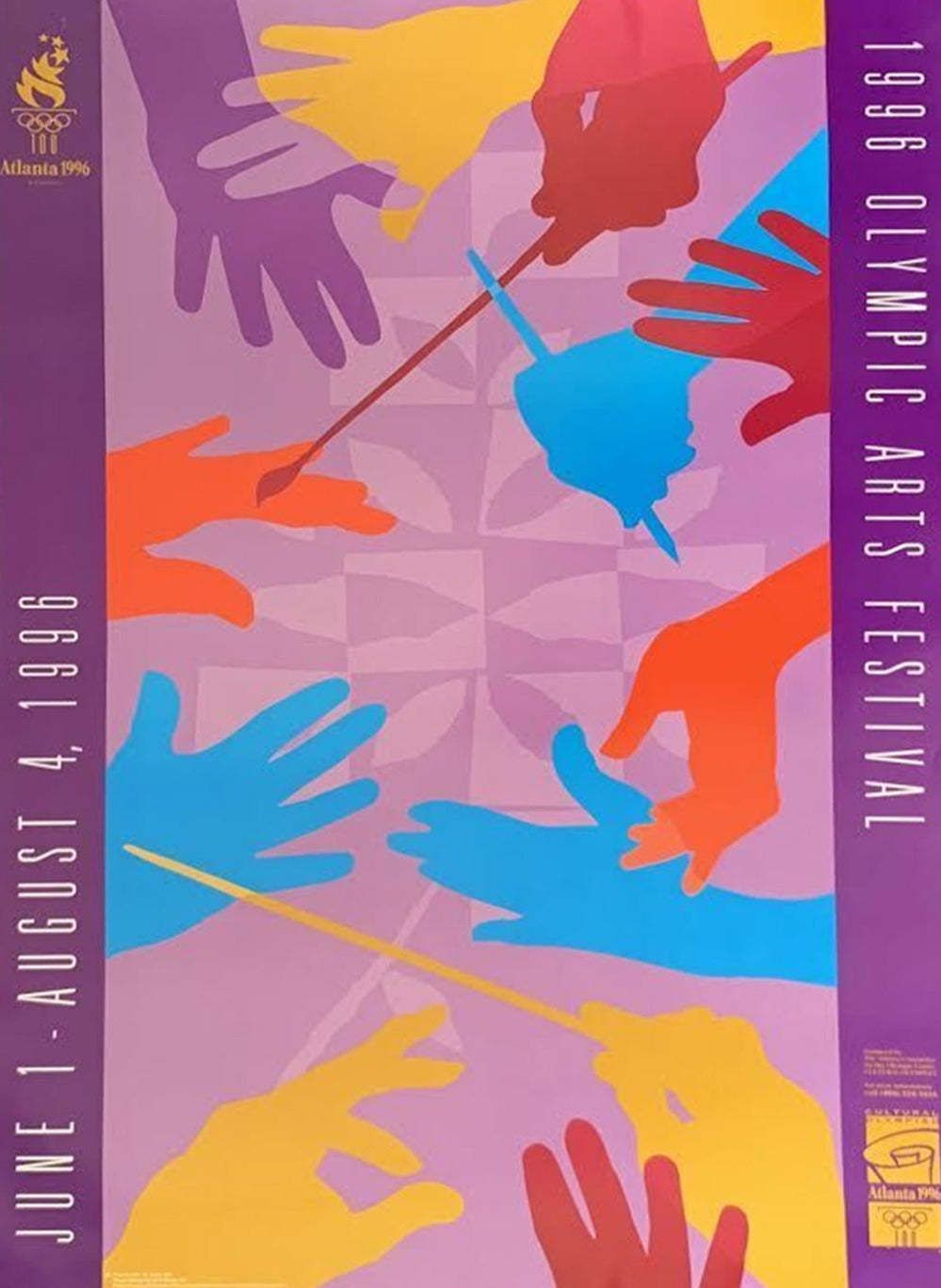 1996 Atlanta Olympic Games, Original Vintage Poster