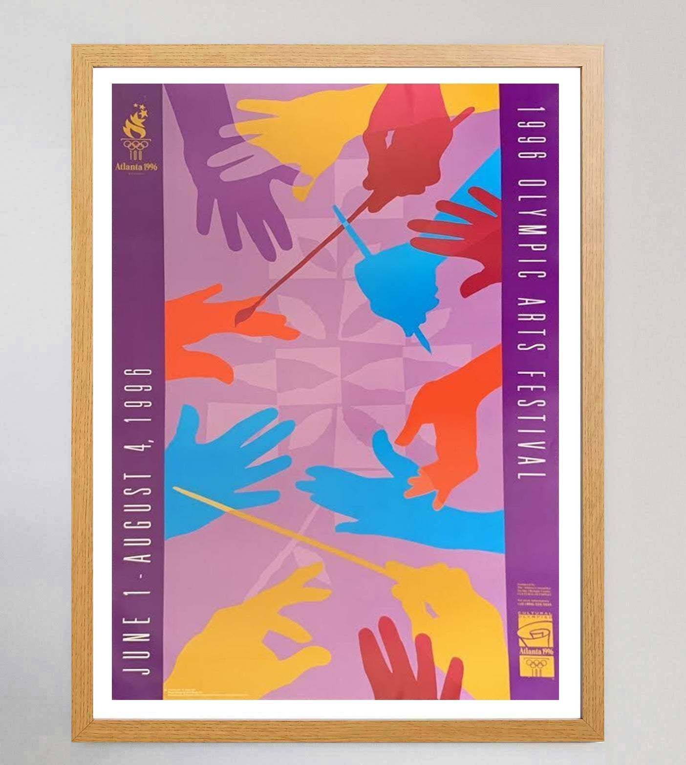 1996 Atlanta Olympic Games, Original Vintage Poster photo Art
