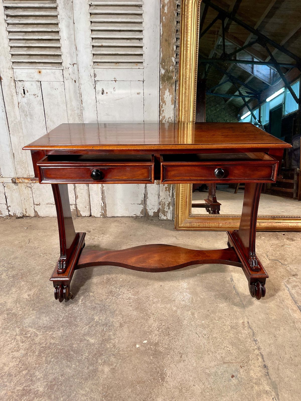 photo buy Antique Cuban Mahogany Console/Writing Desk/Side Table Circa 1850