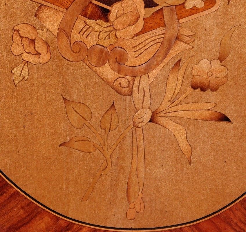 photo vinterior Cabinet In Precious Wood, Louis XV / Louis XVI   Early 20th Century