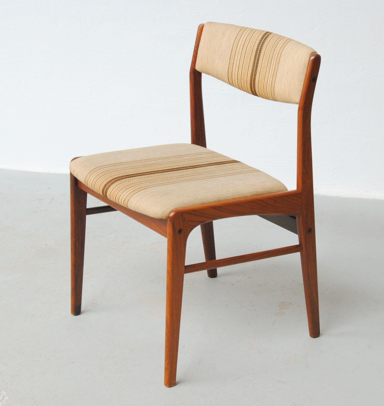 Furniture Set Of Five Restored Rosewood Dining Chairs Custom Upholstery Included 1970's photo