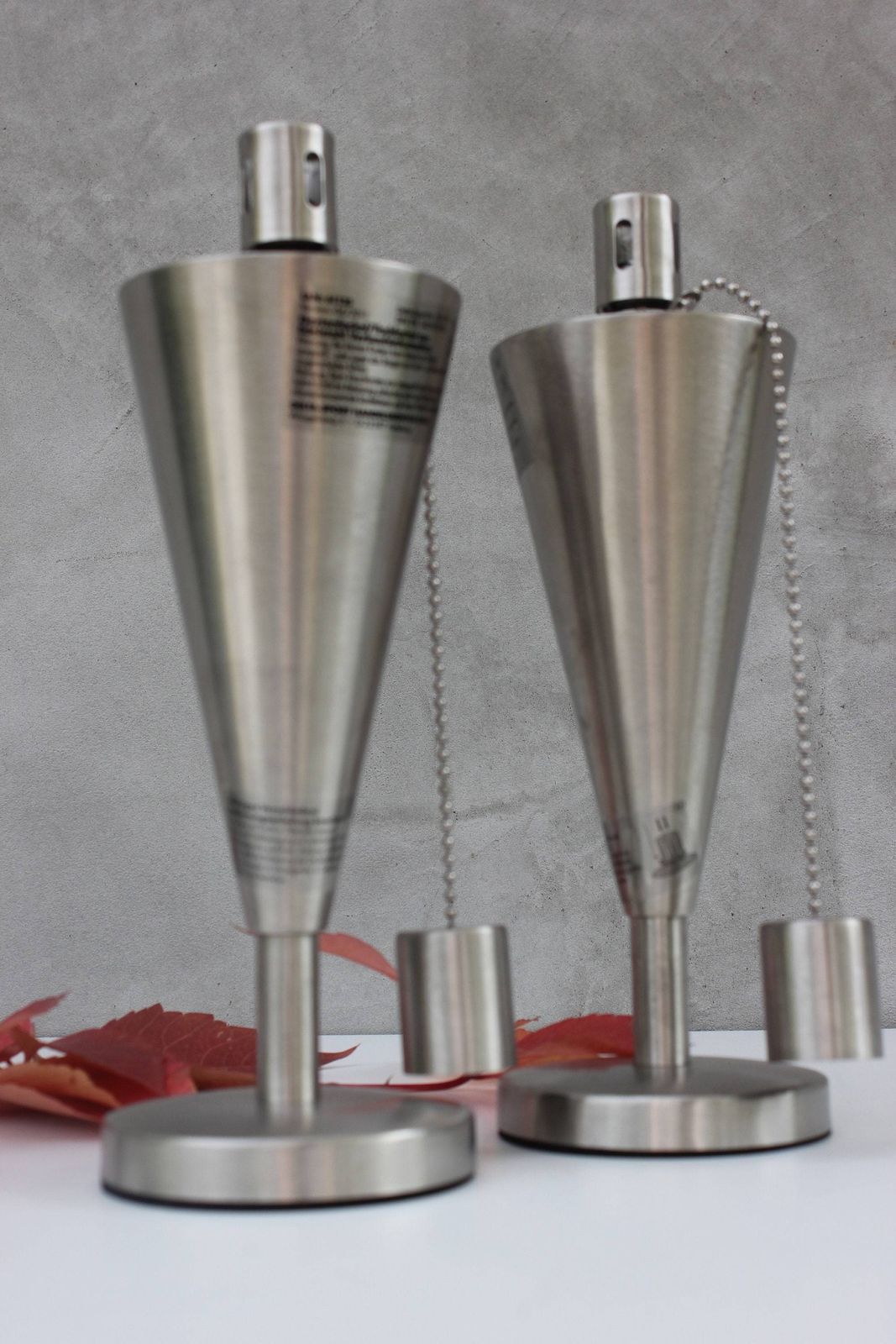 Two Vintage Oil Lamps Two Stainless Steel Table Lamps Oil Burner Germany Lamp Christmas Oil Lamp photo buy