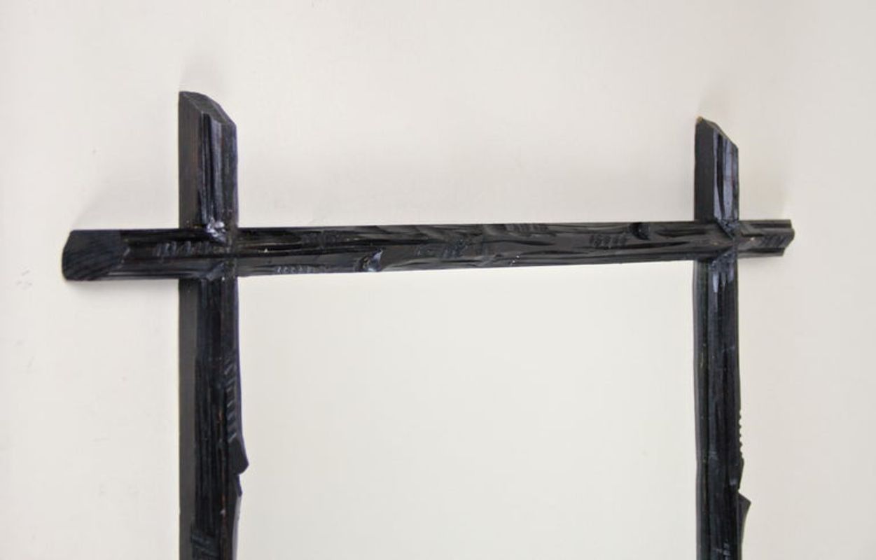 Black Forest Wall Mirror Basswood, Austria, Circa 1880 photo Home Decor