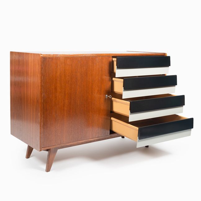 Jiri Jiroutek, Cabinet U 458, 1960s, Modernist photo Furniture