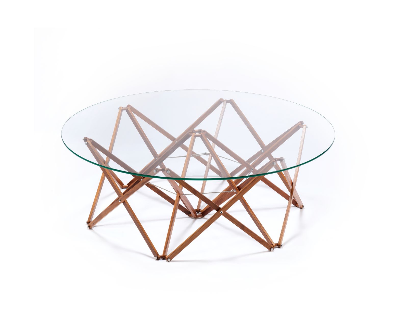 Stunning Contemporary ‘Itomaki’ 105cm ‘Spool’ Coffee Table By Dan Sunaga, Karl Anderson & Soner photo for sale