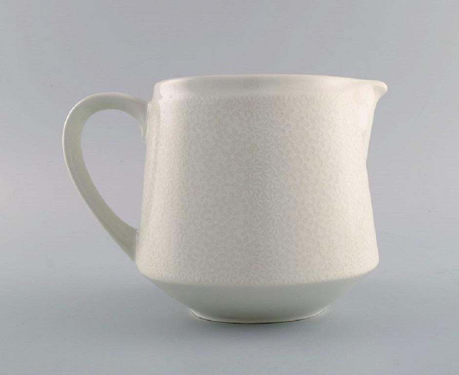 Raija Uosikkinen For Arabia  Pitsi Porcelain Jug With Floral Decoration photo for sale