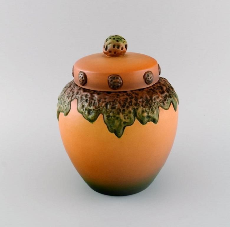 Ipsen's Denmark Lidded Vase In Hand Painted And Glazed Ceramics 1920s / 30s photo furniture
