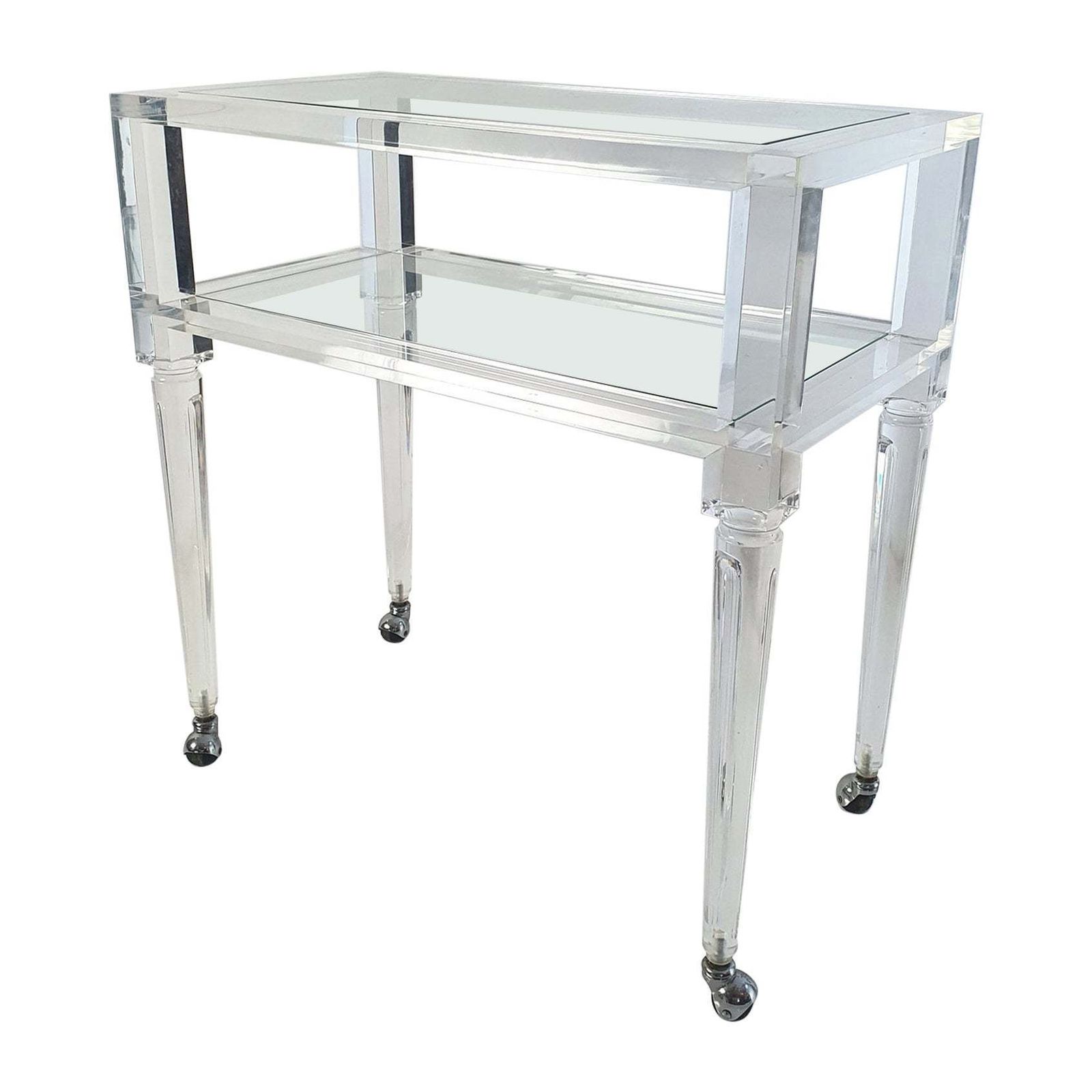 Italian Vintage Lucite Bar Cart