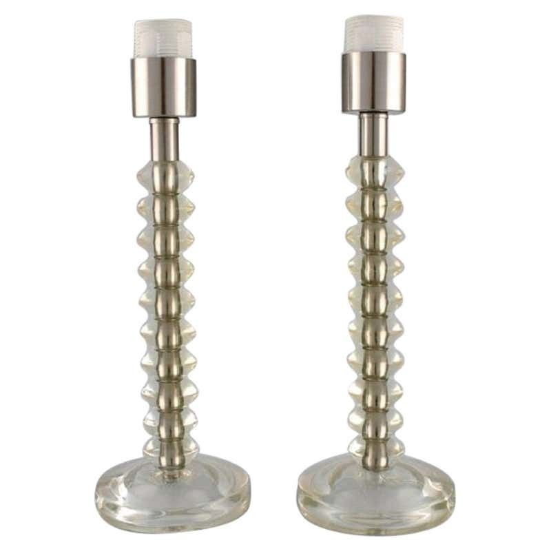 Scandinavian Designer, A Pair Of Vintage Table Lamps, 1970s