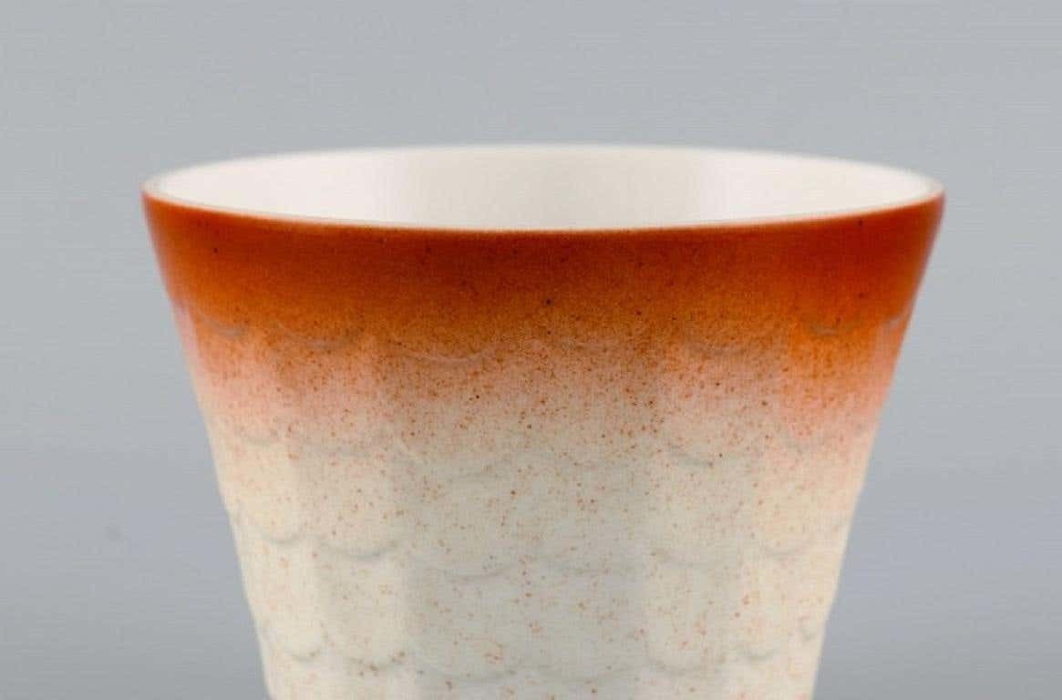 Wilhelm Kåge For Gustavsberg, Four Art Deco Herb Pots In Glazed Porcelain photo 289.0