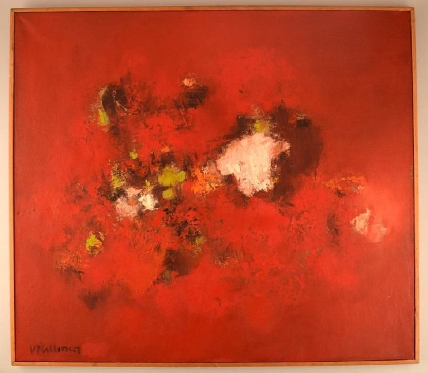 Veikko Kallinen Finland Abstract Composition Oil On Canvas photo buy