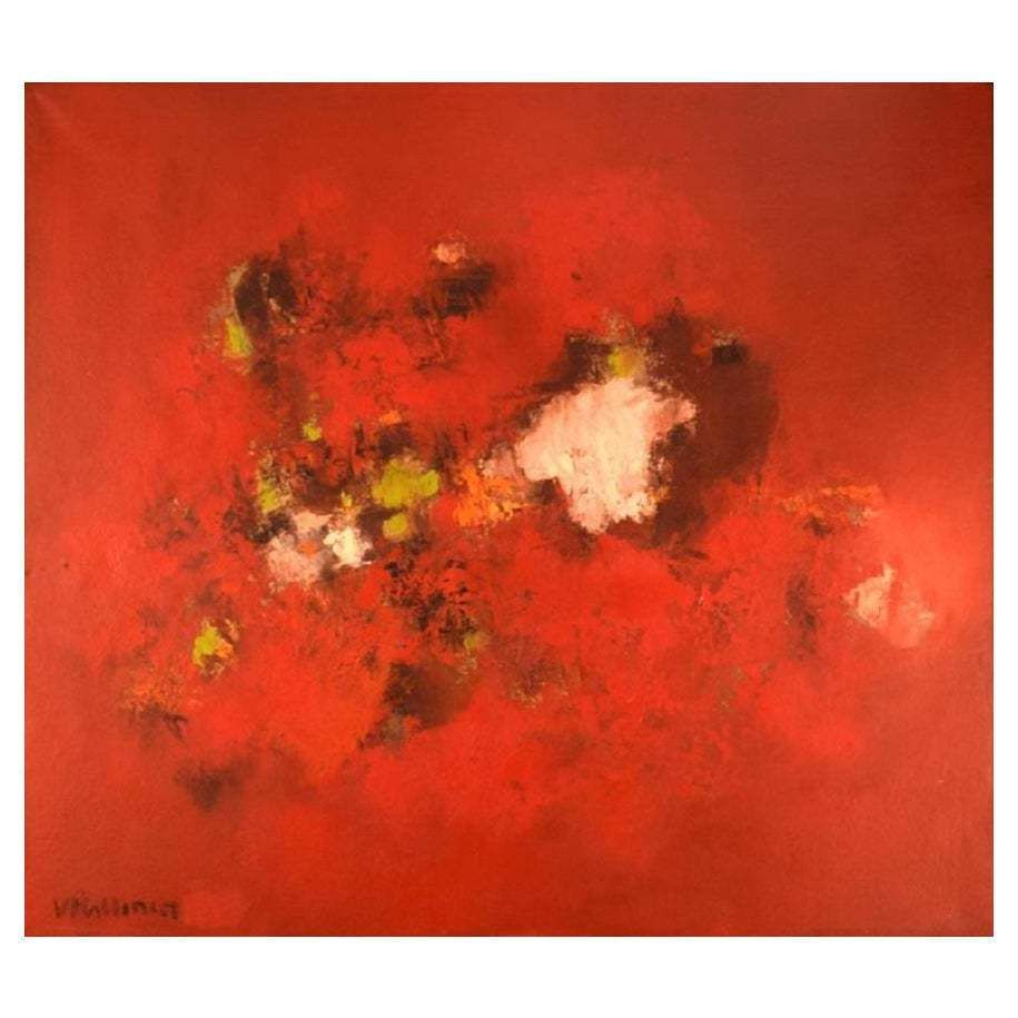 Veikko Kallinen Finland Abstract Composition Oil On Canvas