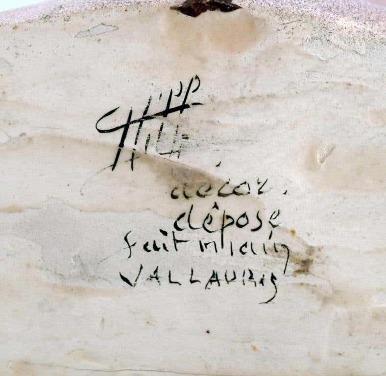 photo furniture Vallauris, France. Sculptural Unique Vase In Glazed Stoneware, 1980s