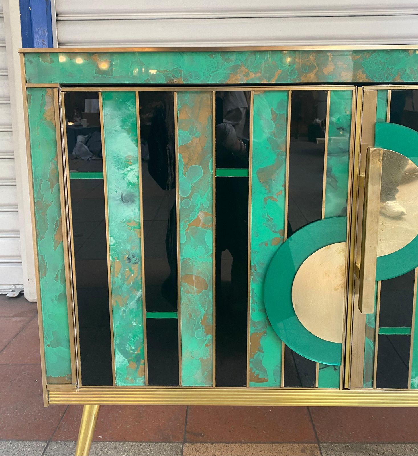 Green Murano Glass Chest Of Drawers photo 3212.0