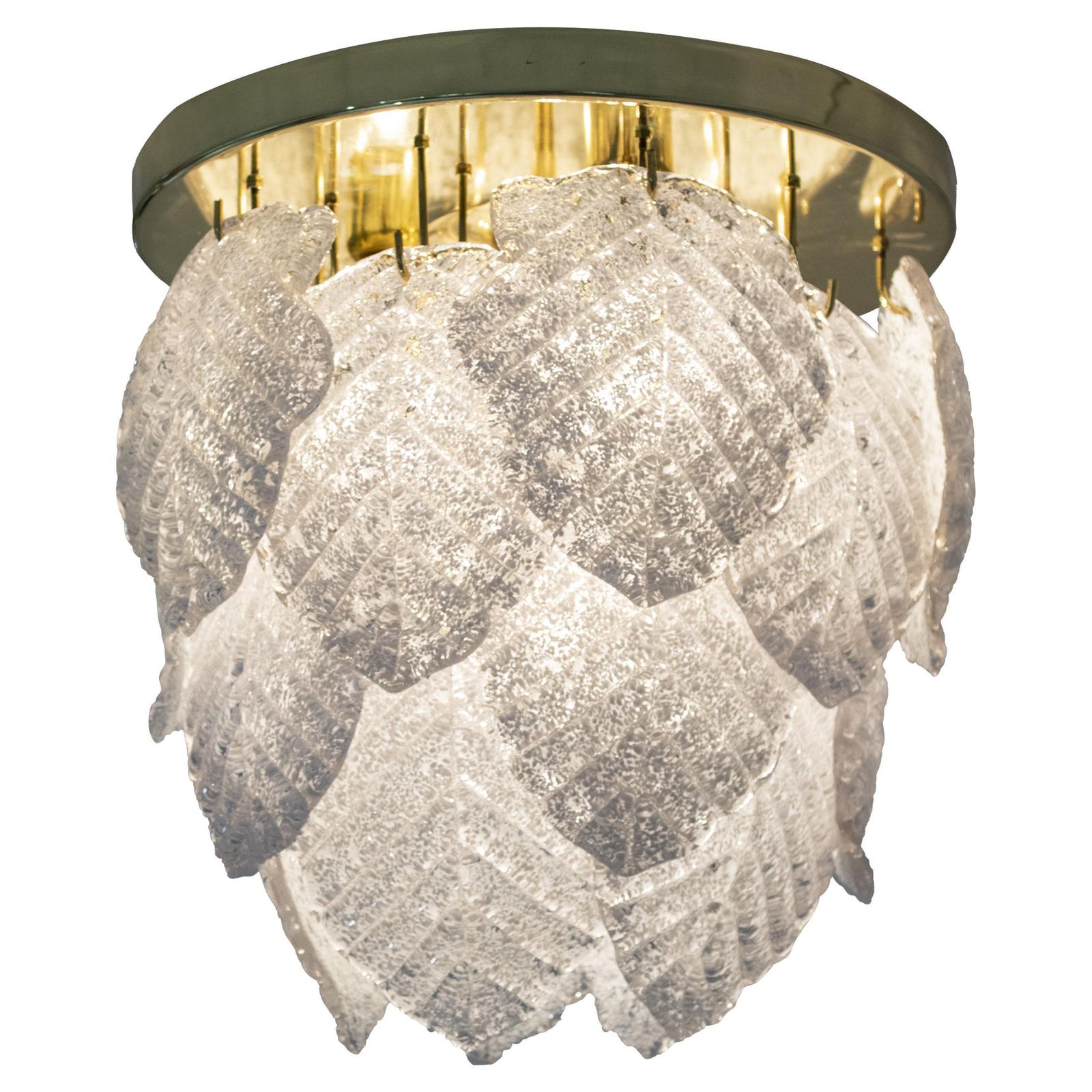 Mid Century Modern Murano Cristal Chandelier, Italy, 1960