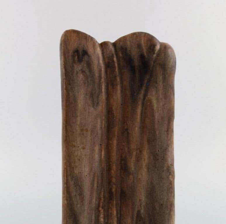 European Studio Ceramicist, Unique Vase In Glazed Ceramics, Late 20th C. photo vinterior