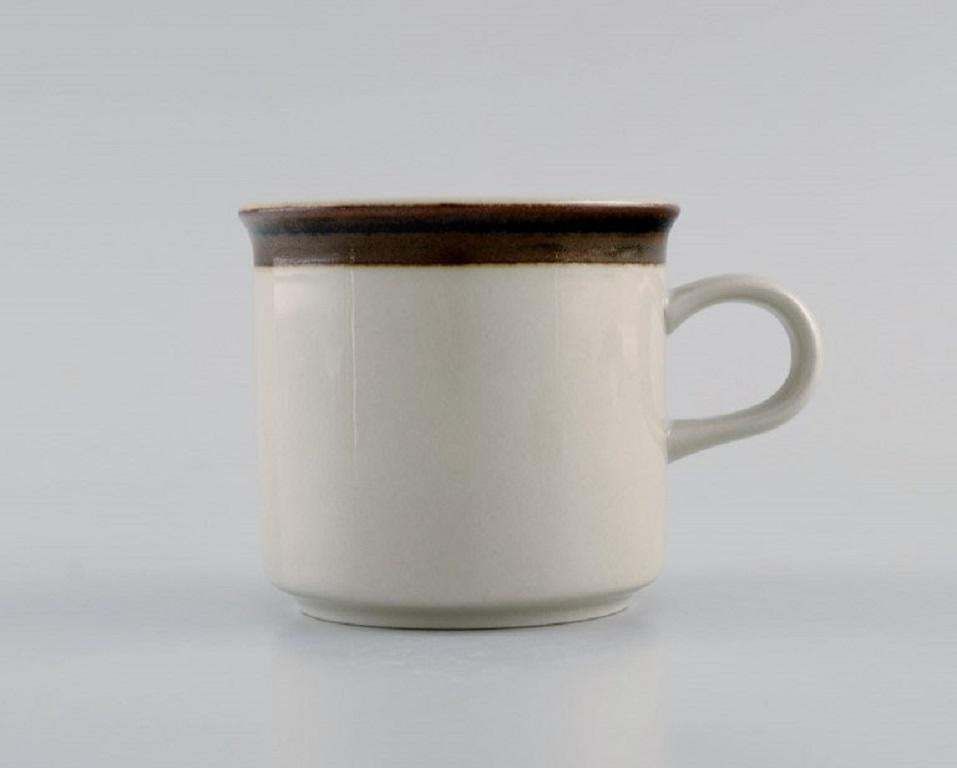 Anja Jaatinen Winqvist For Arabia Five Karelia Coffee Cups With Saucers photo for sale
