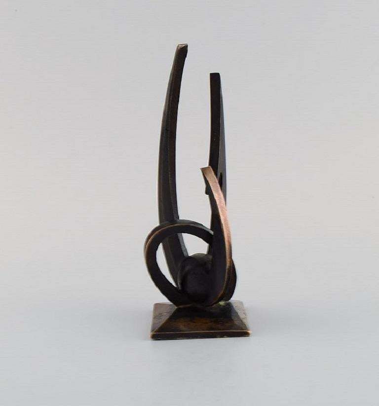 M. Joffroy France Rare Modernist Bronze Sculpture photo vinterior