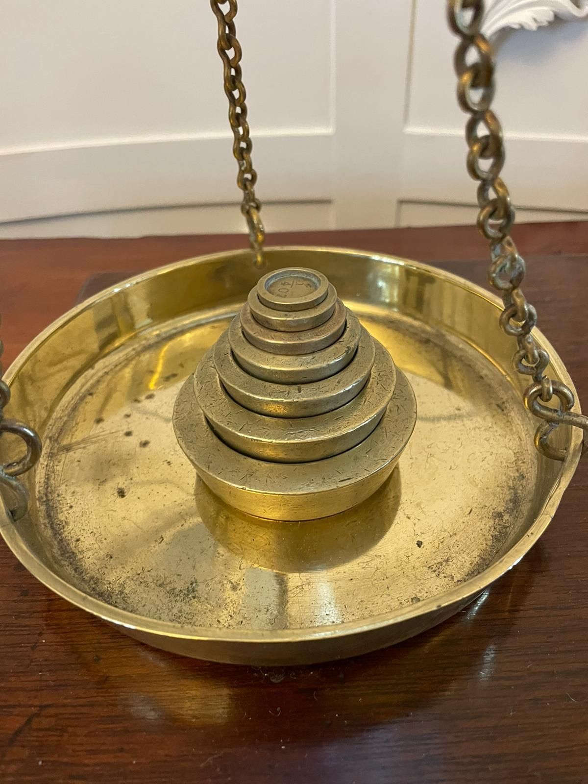 Antique 19th Century Pair Of Brass Scales photo buy