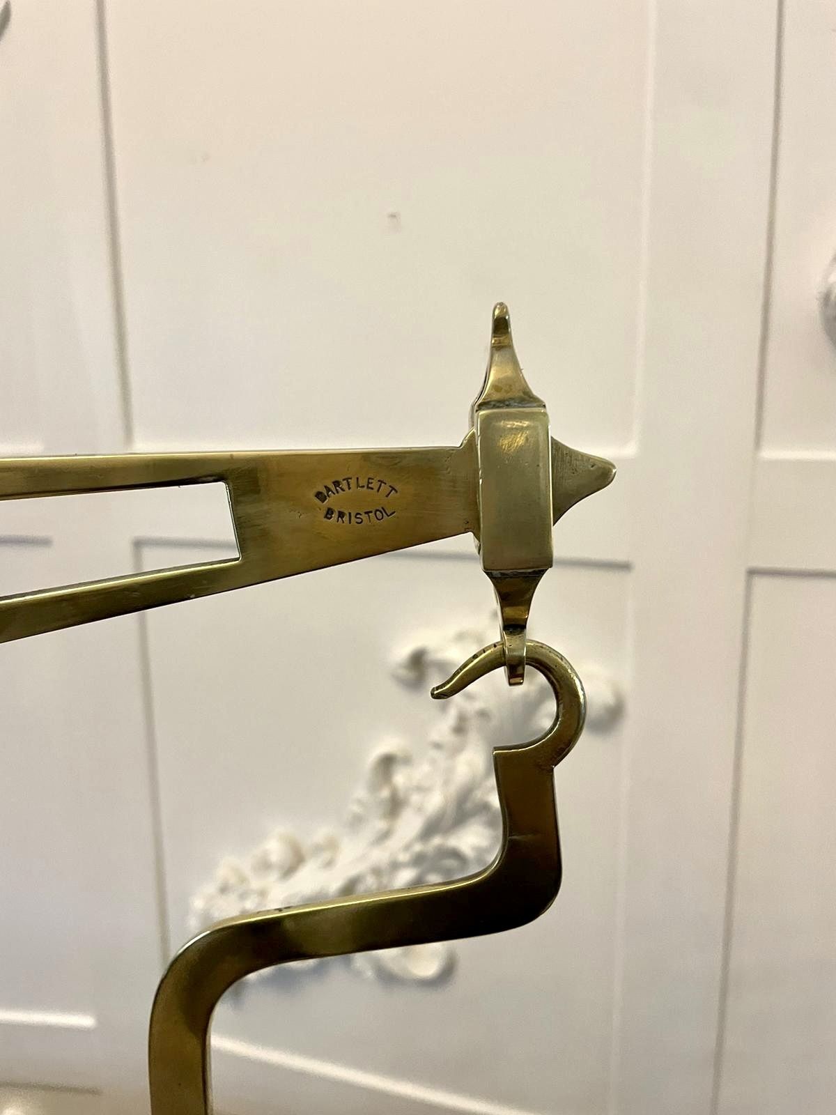 photo furniture Antique 19th Century Pair Of Brass Scales