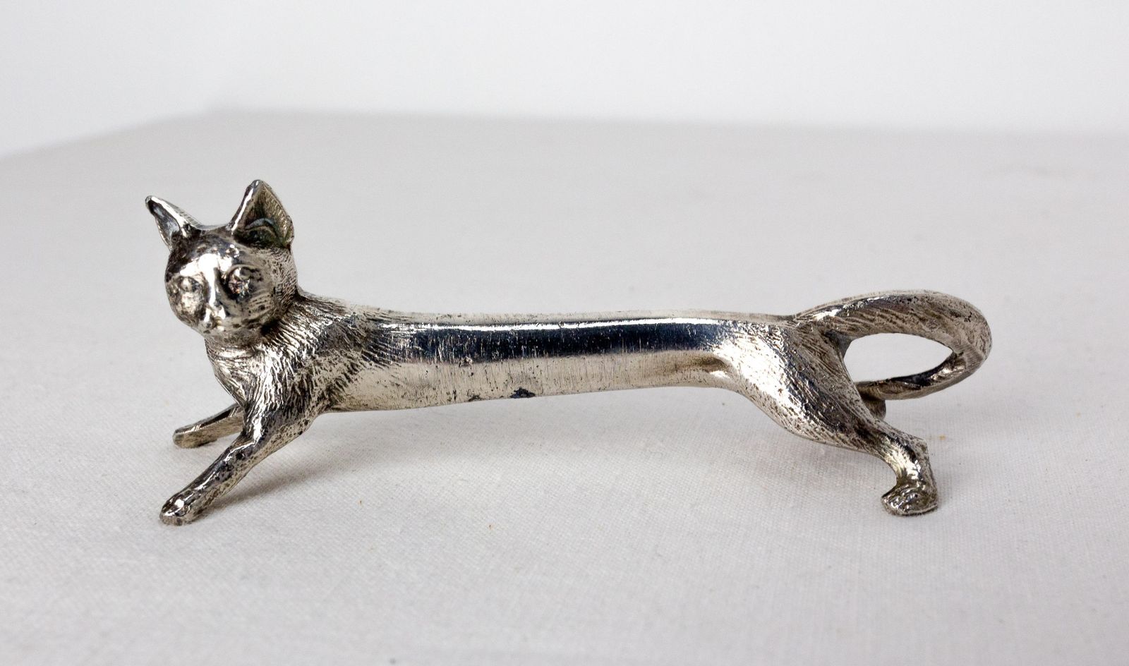Set Of Chrome Six Knife Holder In The Shape Of Animals C 1890 photo for sale