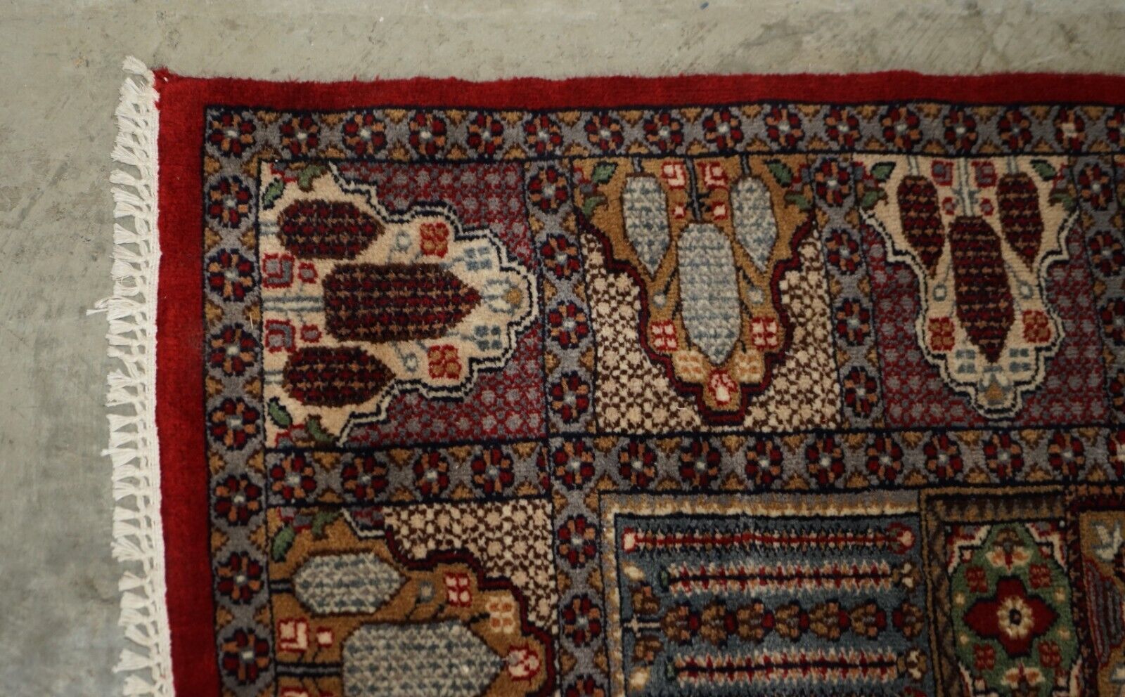Large 283 X 183cm Handwoven Multicolor Rug / Carpet Floral Tree Look photo furniture