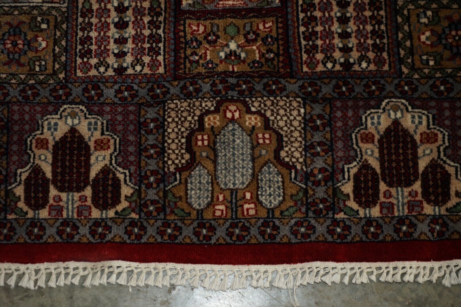 Large 283 X 183cm Handwoven Multicolor Rug / Carpet Floral Tree Look photo vinterior