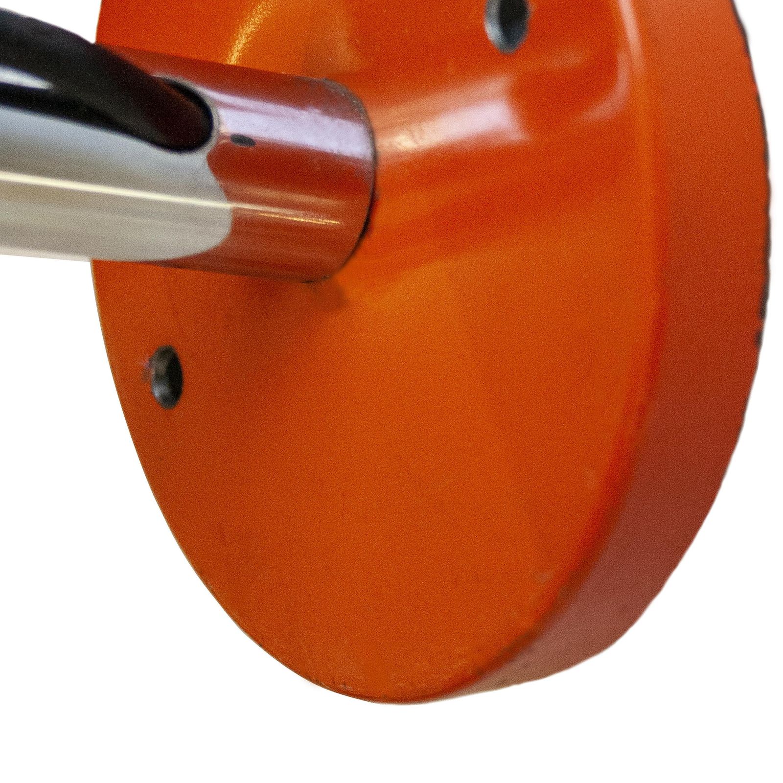 Modern Stilnovo Style Orange Chrome Pair Of Sconces, Italy, 1970. photo vintage