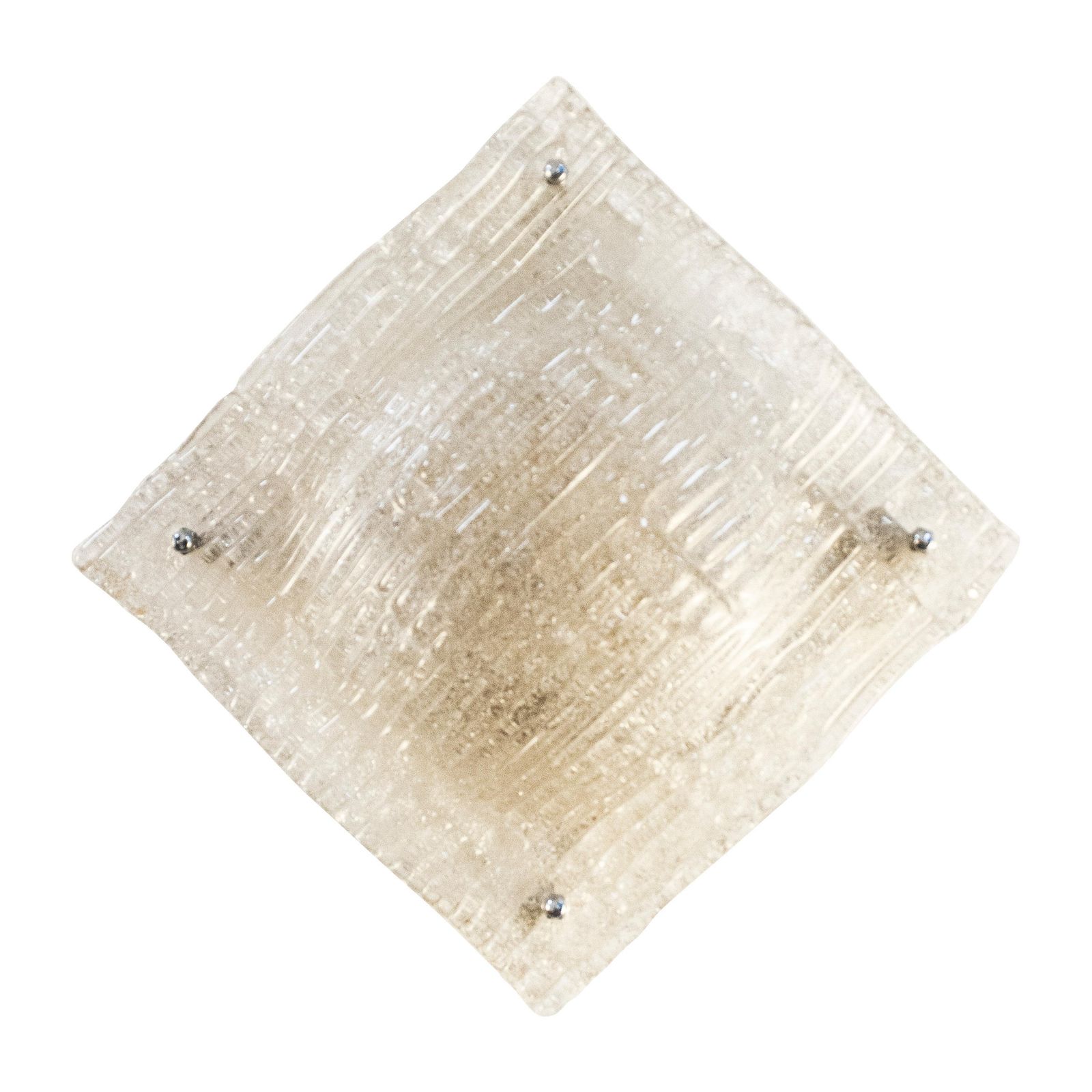 Mid Century Modern Rhombus Shaped Murano Glass Wall Light, Italy, 1960 photo for sale