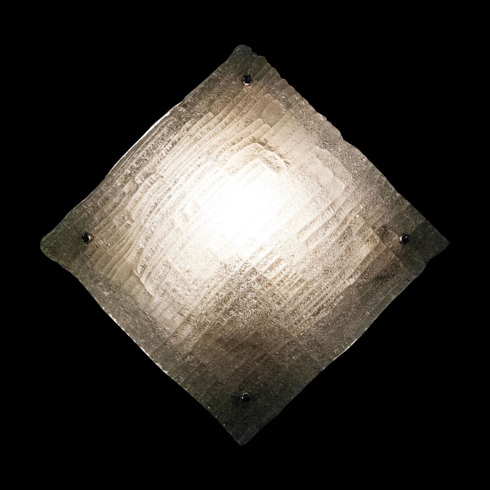 Mid Century Modern Rhombus Shaped Murano Glass Wall Light, Italy, 1960 photo 1019.0
