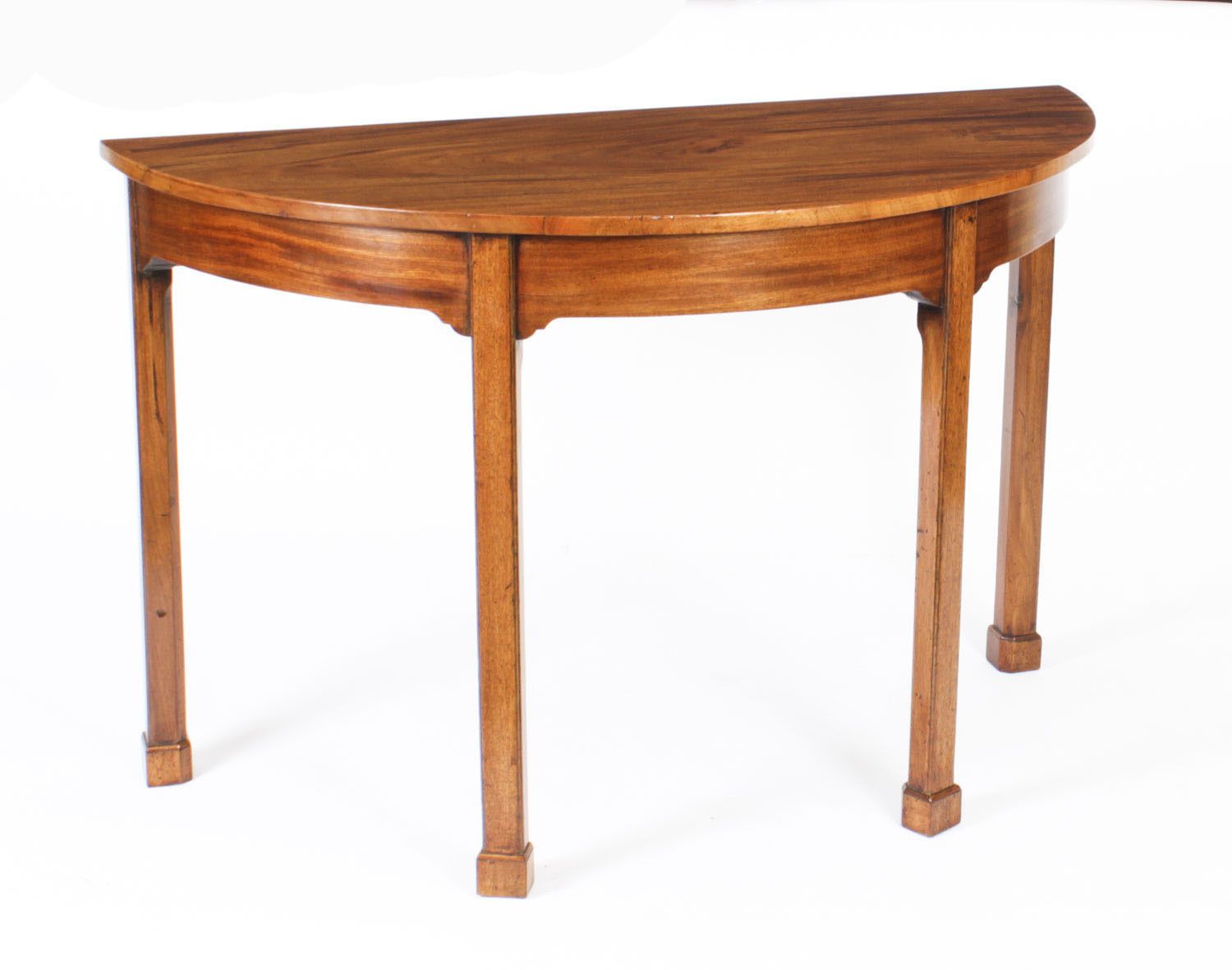 Antique Pair George III  Demi Lune Console 18th Century photo for sale
