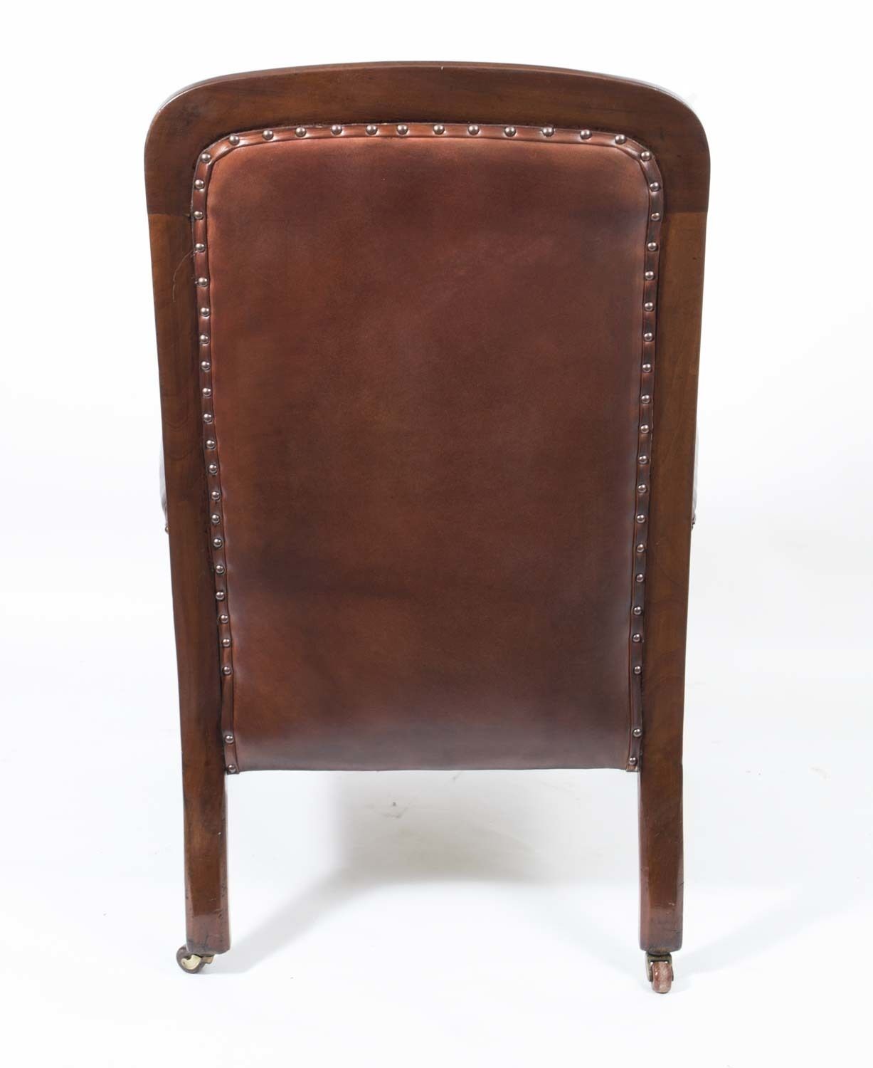 photo vinterior Pair English Victorian Leather Armchairs C.1880