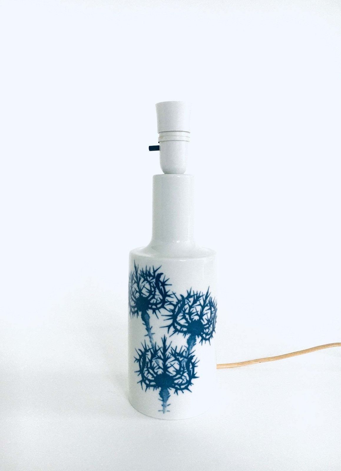 Midcentury Modern Scandinavian Design Ceramic Lamp Base By Fog & Morup, Denmark 1960's photo buy