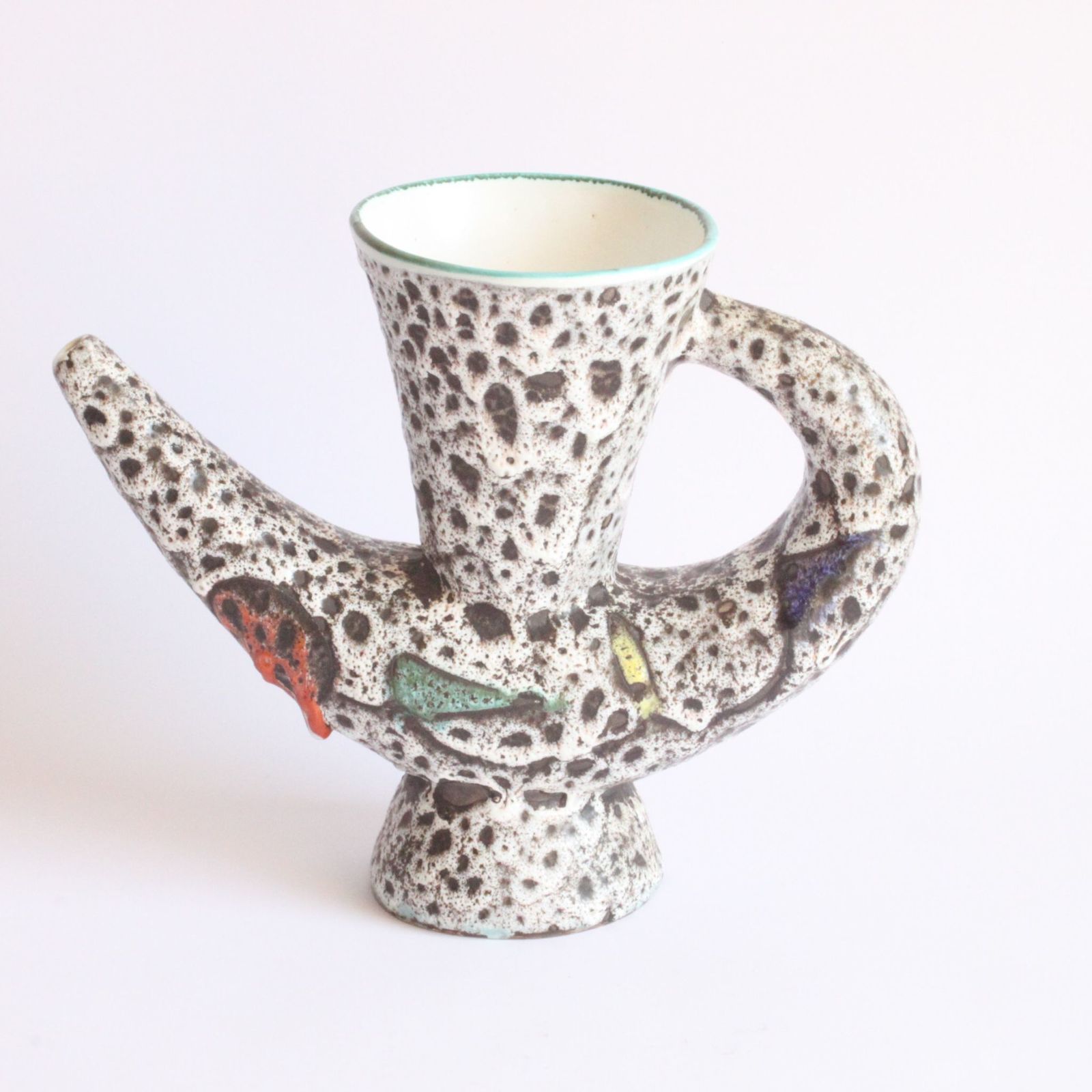Lava Glaze Vase By Marius Bessone Vallauris 1950s photo furniture