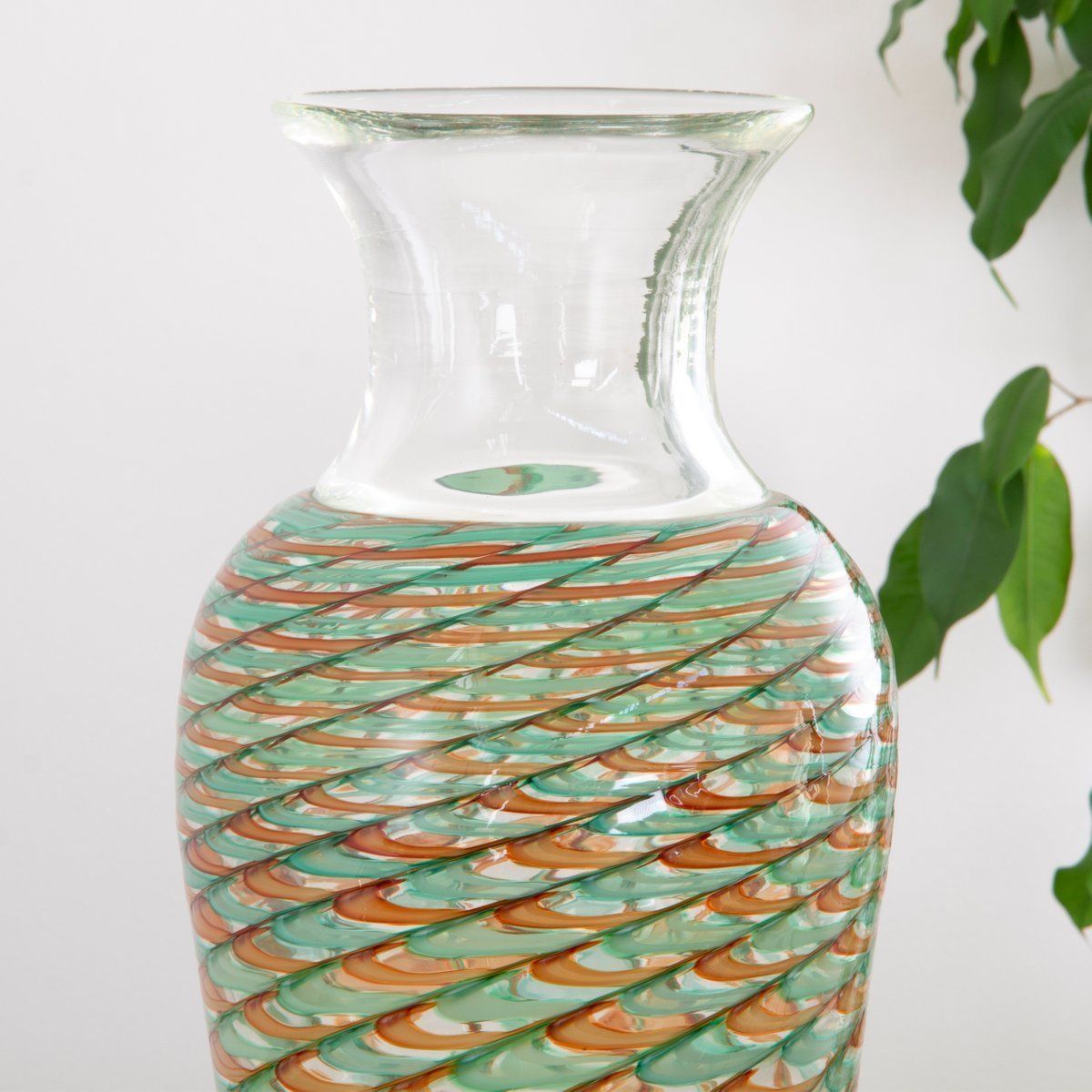 Phoenician Vase In Murano Glass By Archimede Seguso photo vintage