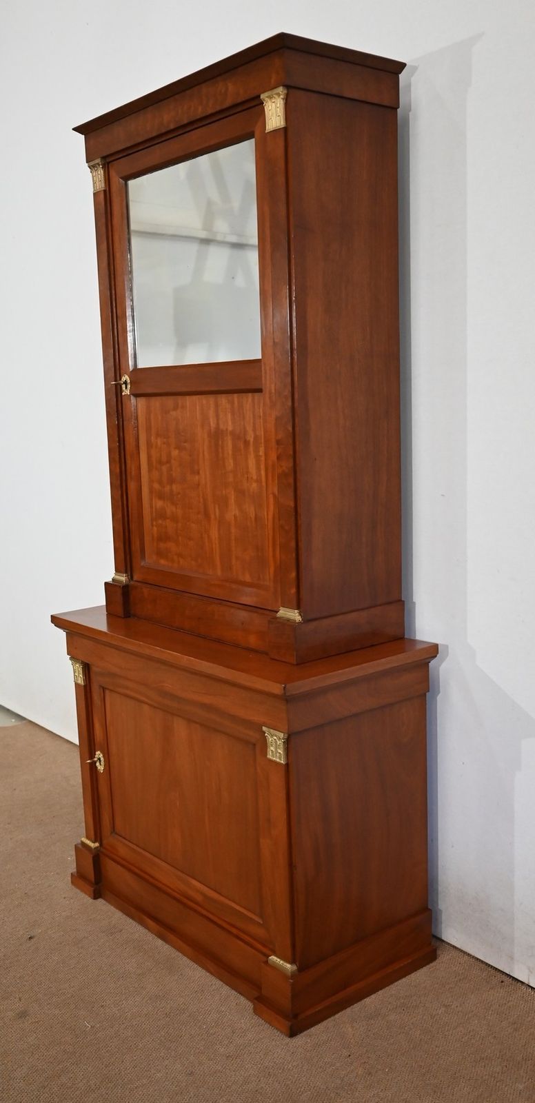 Two Body Furniture With Withdrawal In Mahogany Directoire Style photo for sale