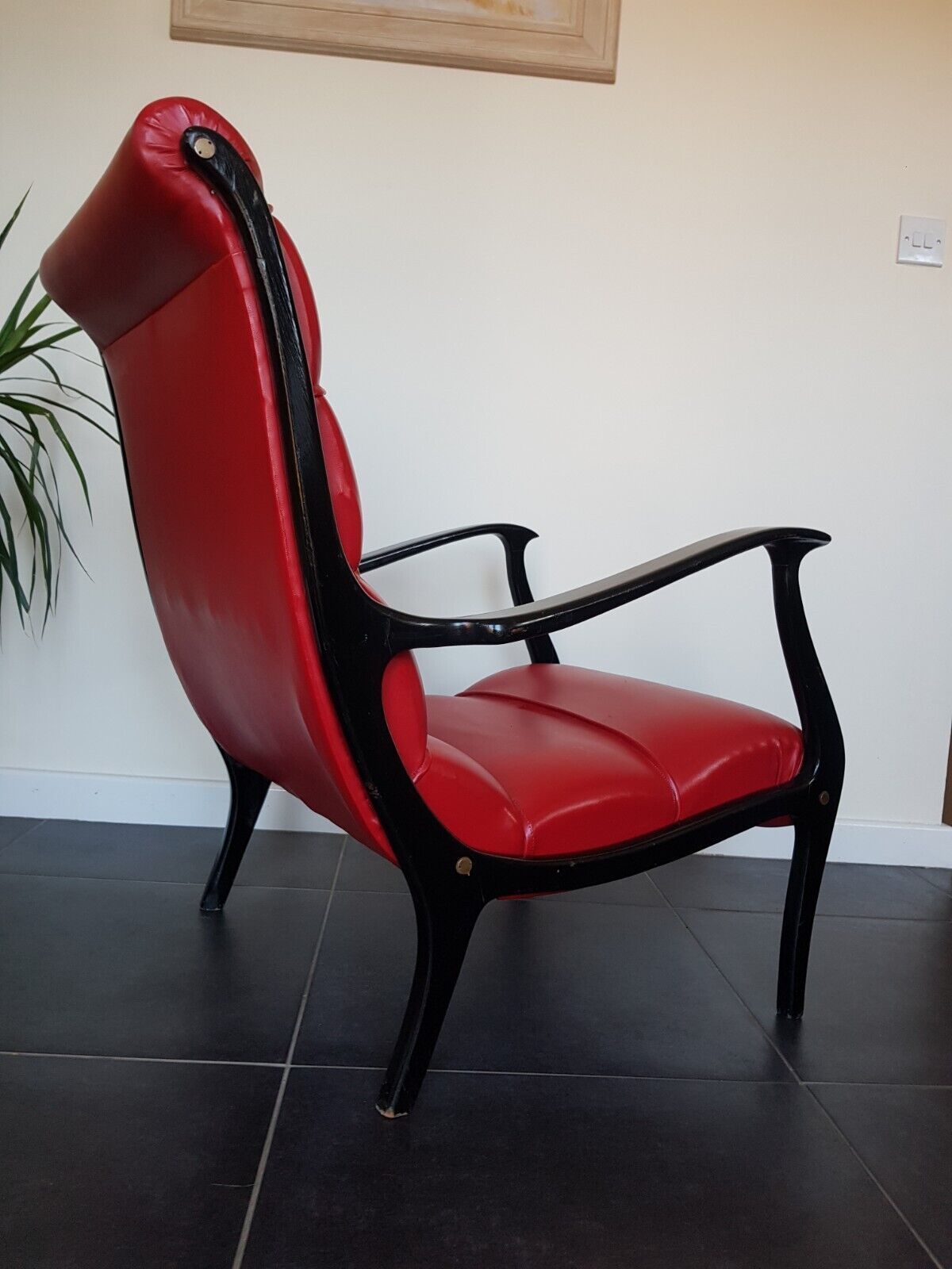 Italian Ezio Longhi 50s Mid Century Armchair For Elam 2 Available photo Furniture