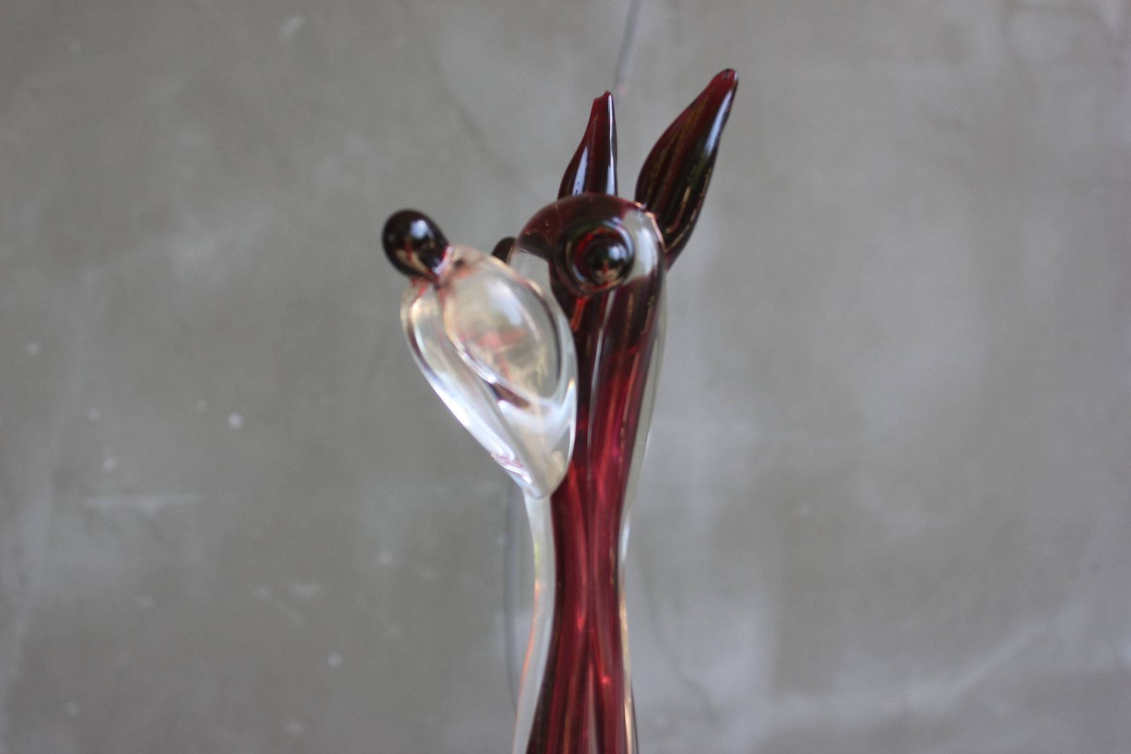 Rare Murano Glass Dog Sculpture Fratelli Toso Italian Art Glass Figurine Collect Murano Statue photo for sale