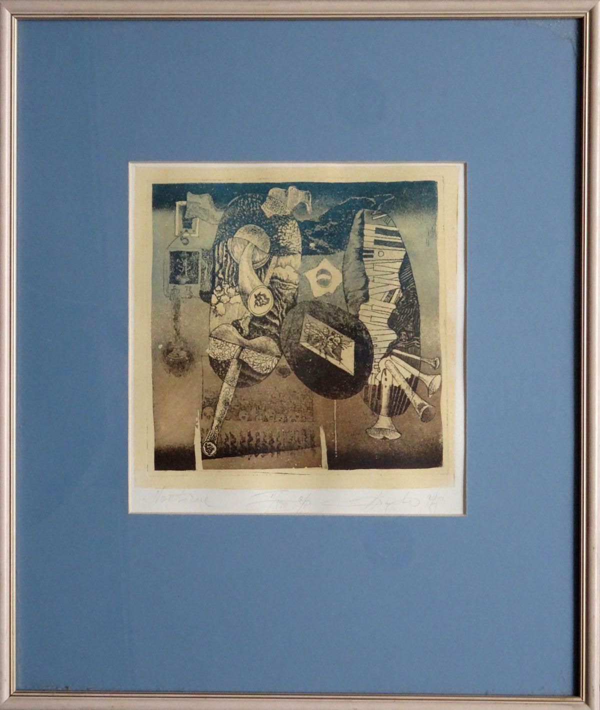 Aleksandrs Dembo Nocturne. II / XIII, 1994. Paper, Etching photo furniture