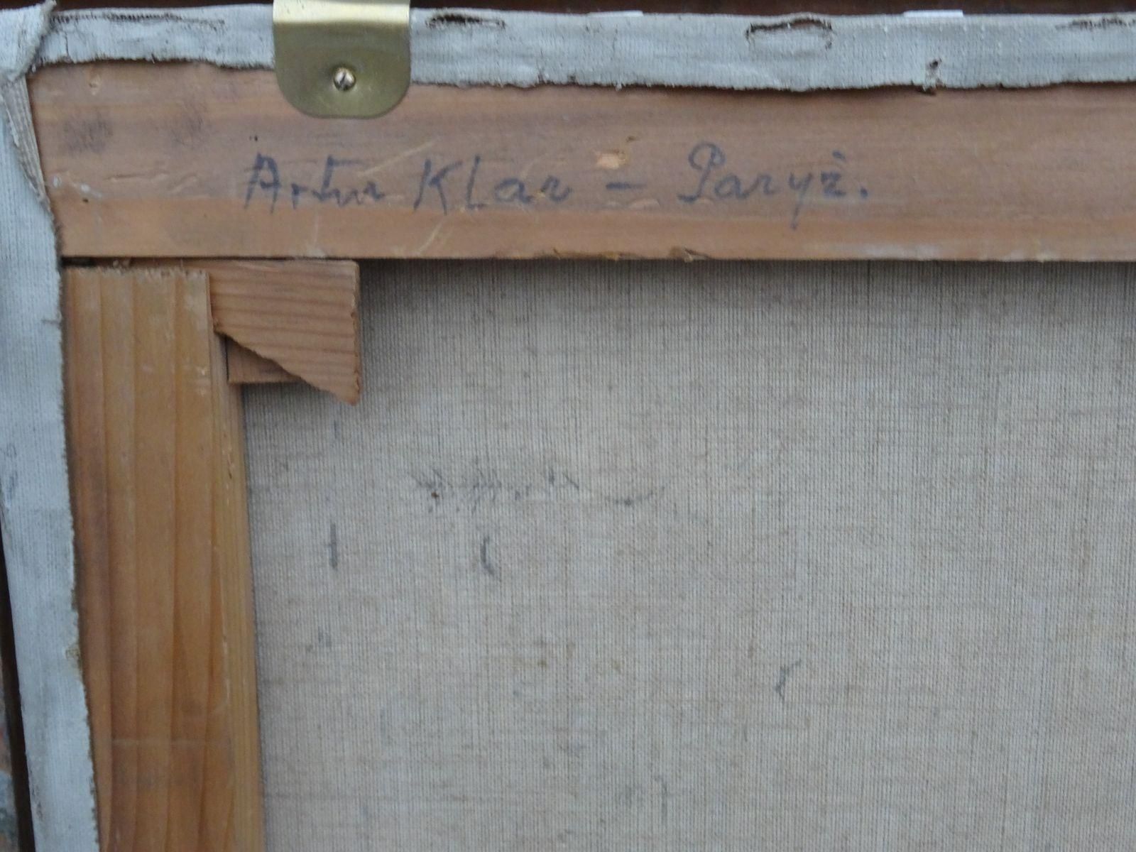 Artur Klar Paris Roofs 1930s Oil On Canvas photo furniture