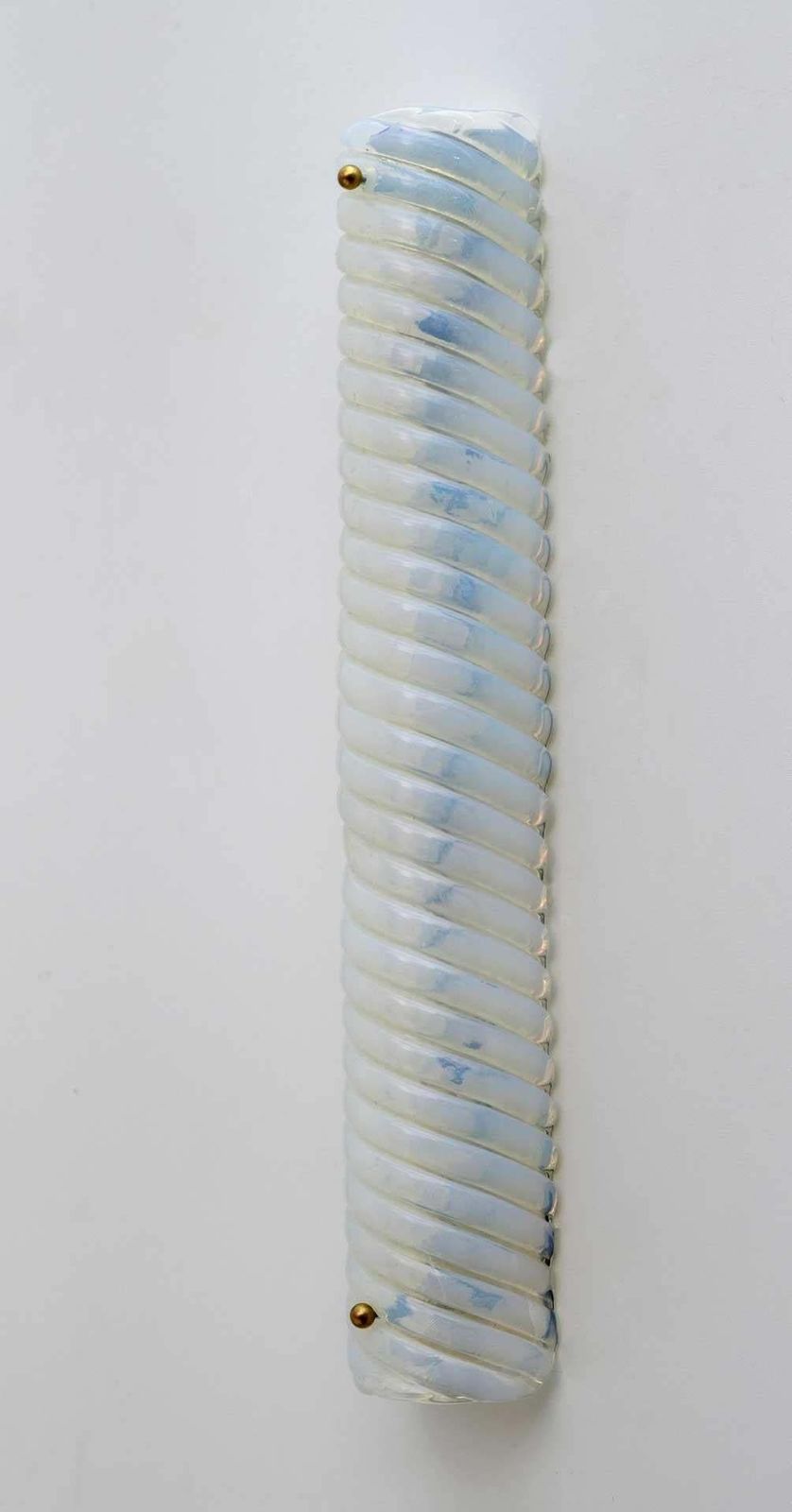 Eight Of Modern Italian Murano Glass Iridescent Milk Wall Sconces, 80s photo 1232.0