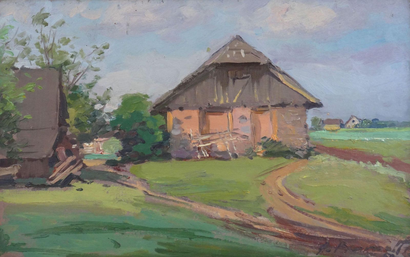 Rural Life 1970s Cardboard Oil